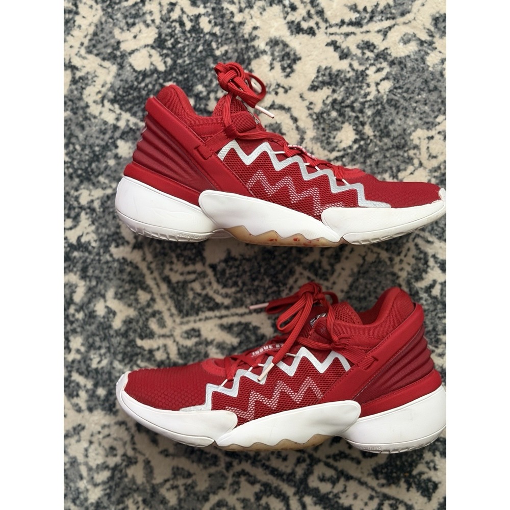 Men's Size 9.5 - Adidas D.O.N. Issue #2 Power Red FW8511-Pre-0wned